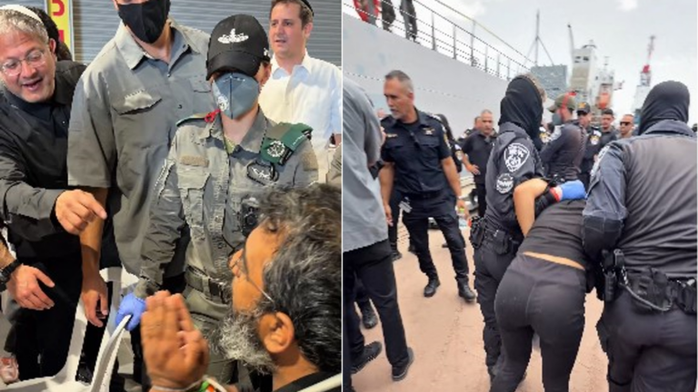 İsrailli Bakan Ben-Gvir, alıkonulan Sumud Filosu aktivistlerinin bulunduğu limandan paylaşım yaptı 2 israilli bakan ben gvir alikonulan sumud filosu aktivistlerinin bulundugu limandan paylasim yapti UfusVcZL