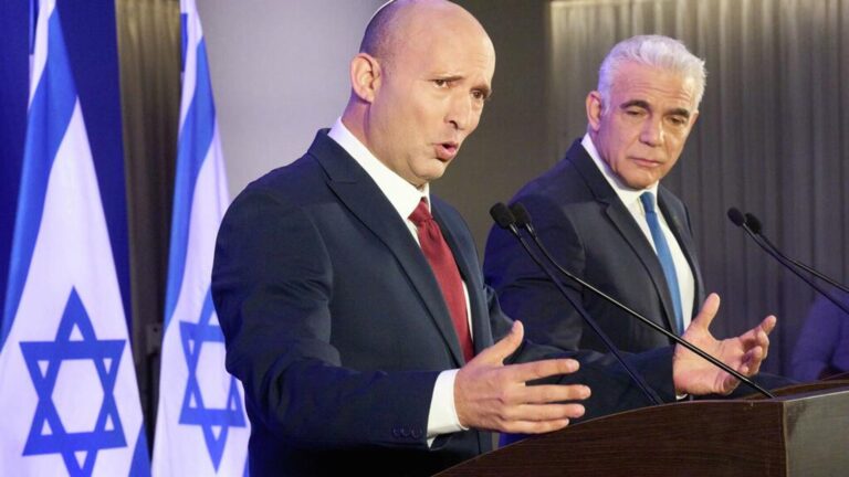 netahyahuya karsi bennett ve lapid eski basbakan ile ana muhalefet lideri secime birlikte girecek WP8ZI8D2