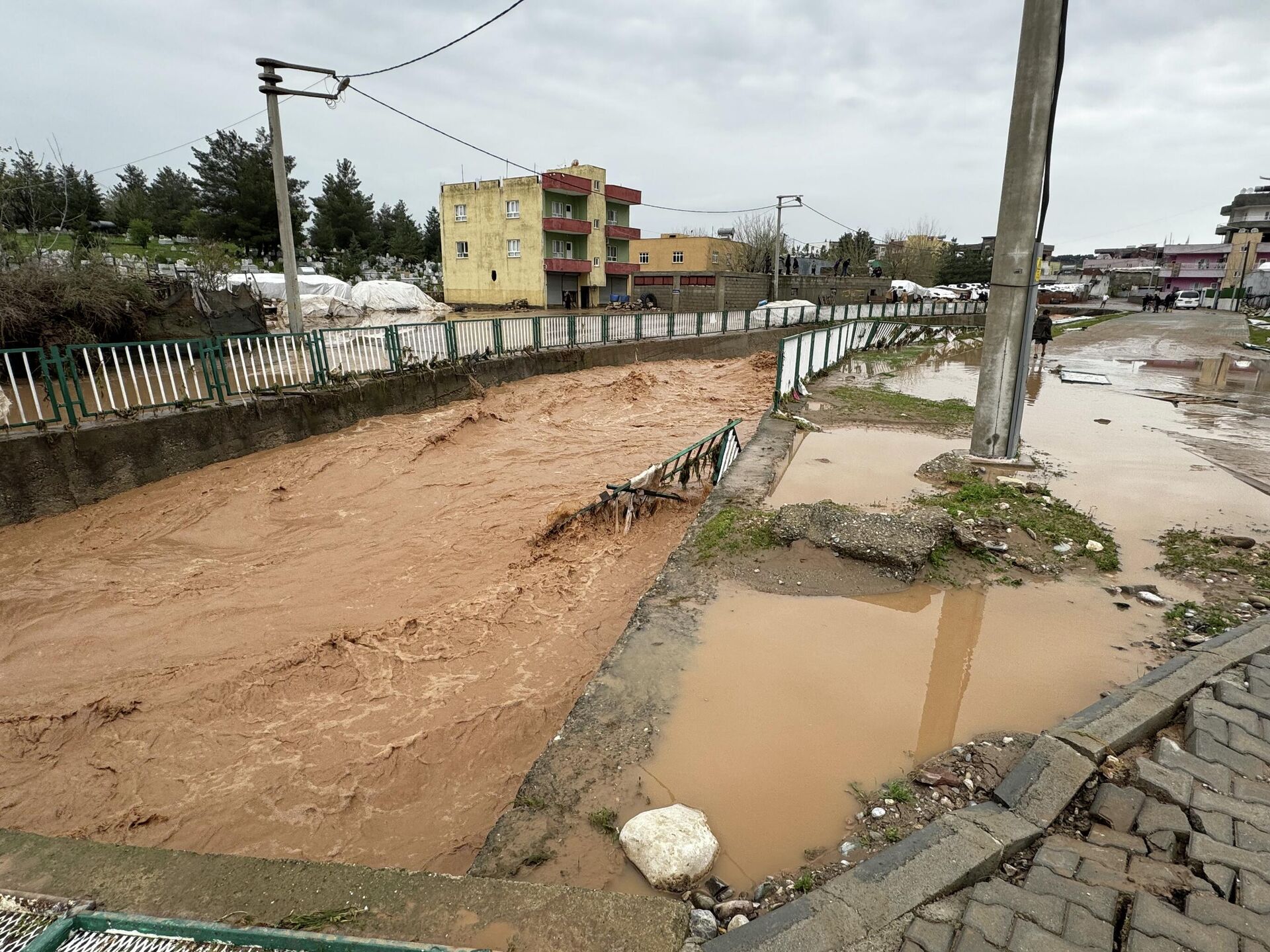 siirt adiyaman ve hakkaride saganak tesirli oldu konutlari su basti hayvanlar telef oldu 0 Kl5ng1h3